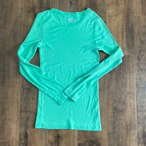 J.Crew Perfect Fit Long Sleeve Tee – Mint Green – Women’s Medium